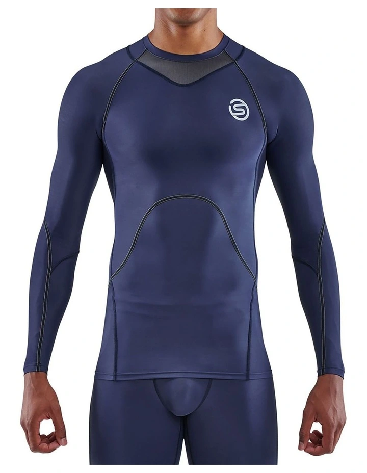 Gym Long Sleeve Top in Navy image 1