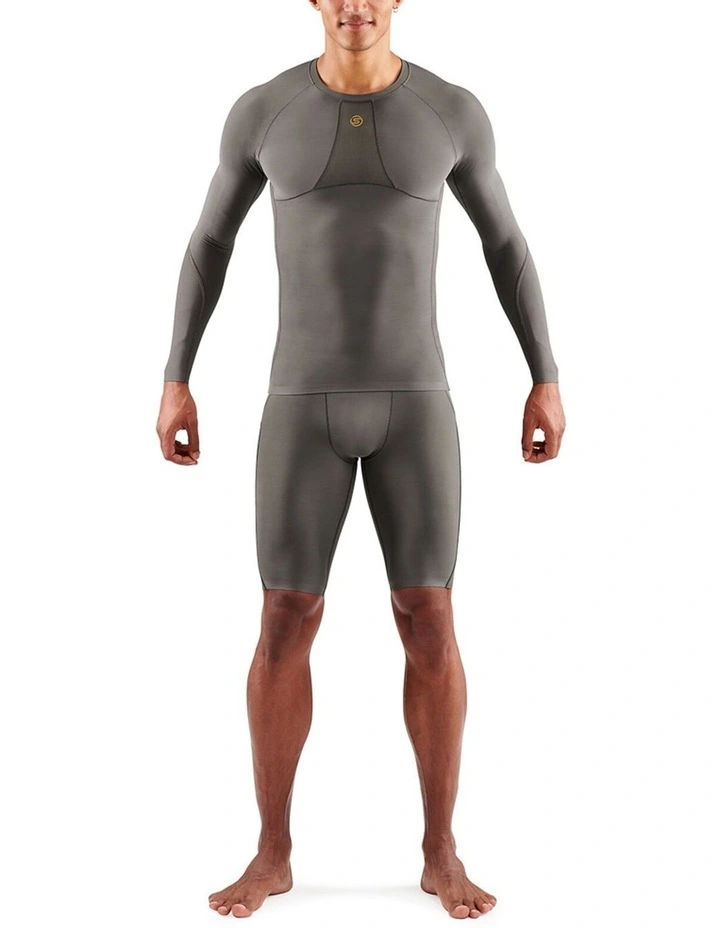 Active Long Sleeve Top in Charcoal image 1