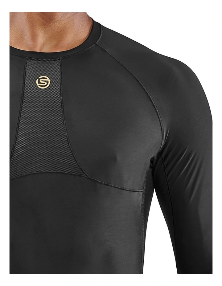 Activewear Long Sleeve Top in Black image 5