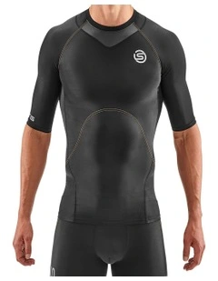 Skins Men's Series-3 Active 400 Short Sleeve Top in Black