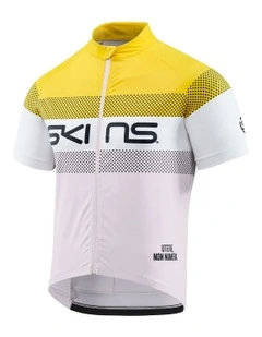 Branded Jersey in Zest/Granite/White
