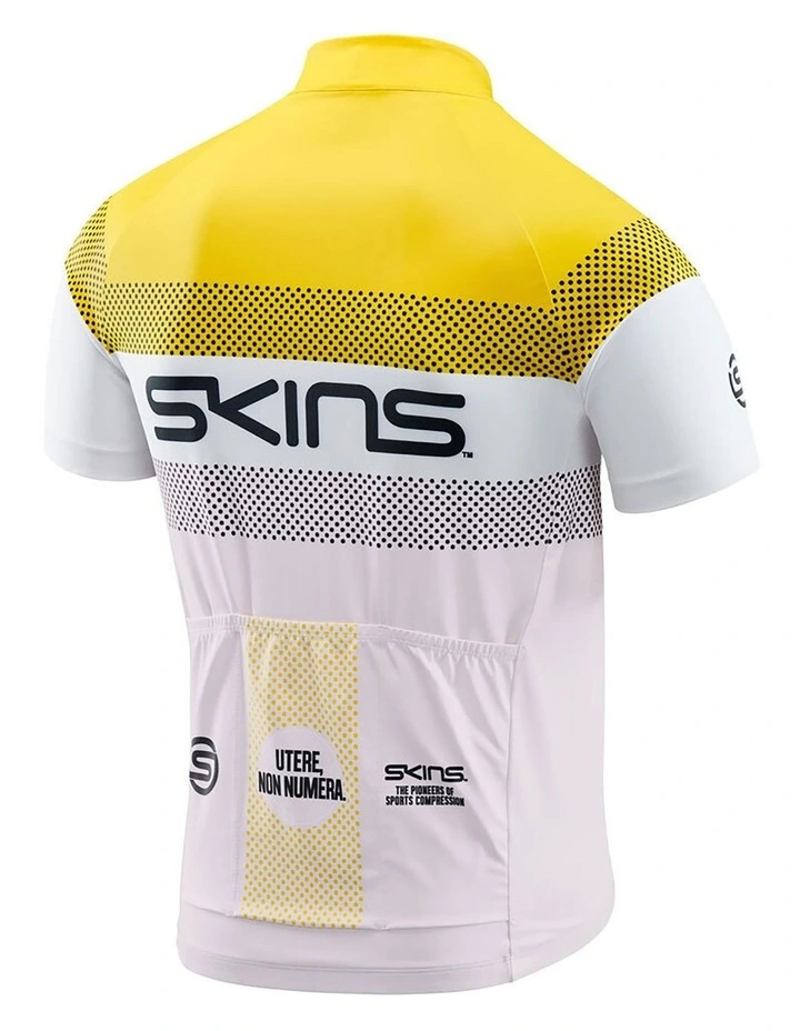 Branded Jersey in Zest/Granite/White image 2