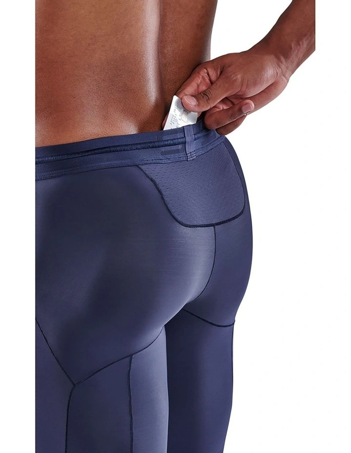 Series-5 Gym/Running Long Tight in Navy Blue image 5