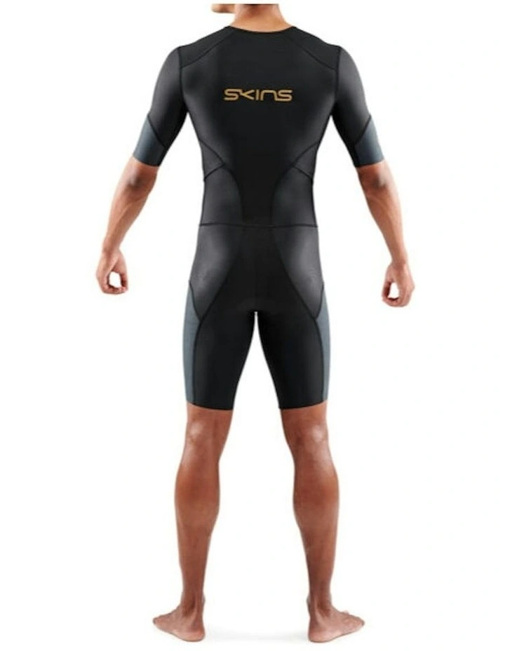 Triathlon Activewear Elite Short Sleeve Tri Suit in Black image 2
