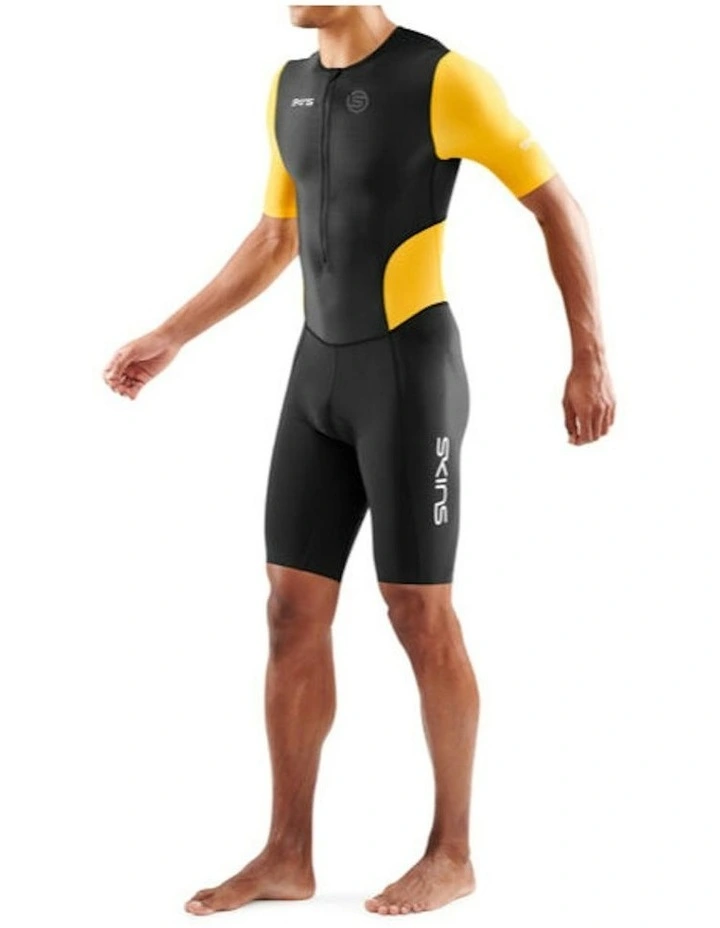 Triathlon Activewear Brand Short Sleeve Tri Suit in Black image 4