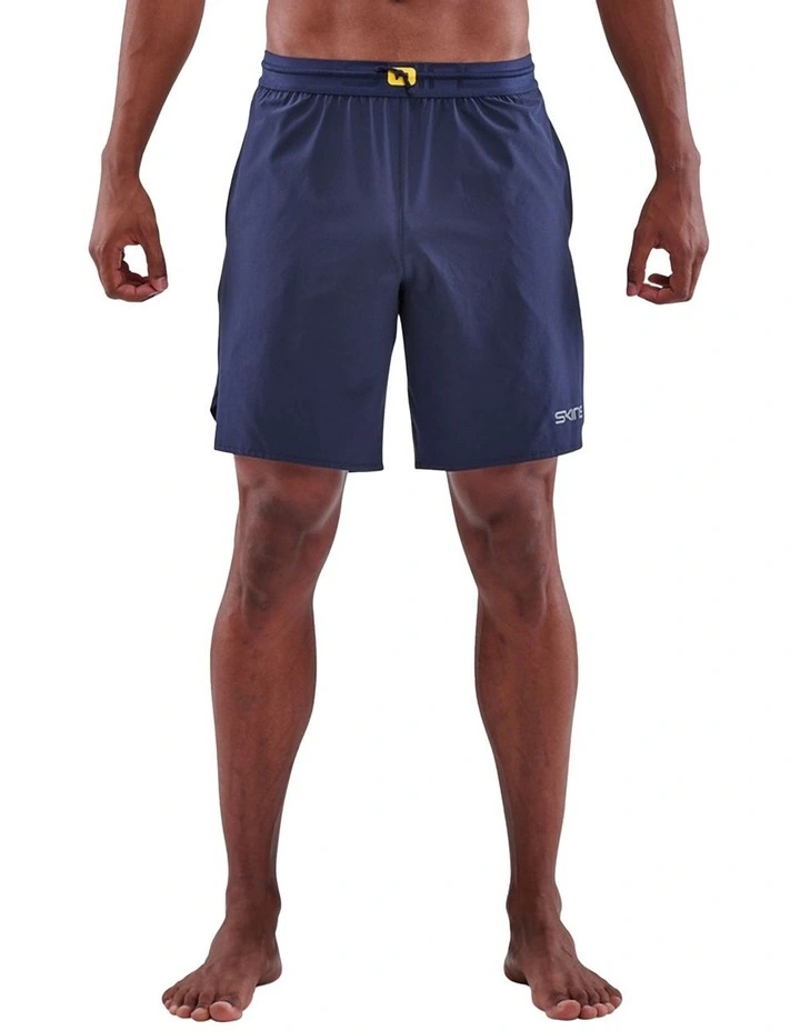 3-Series Activewear X-Fit Shorts in Navy Blue image 1