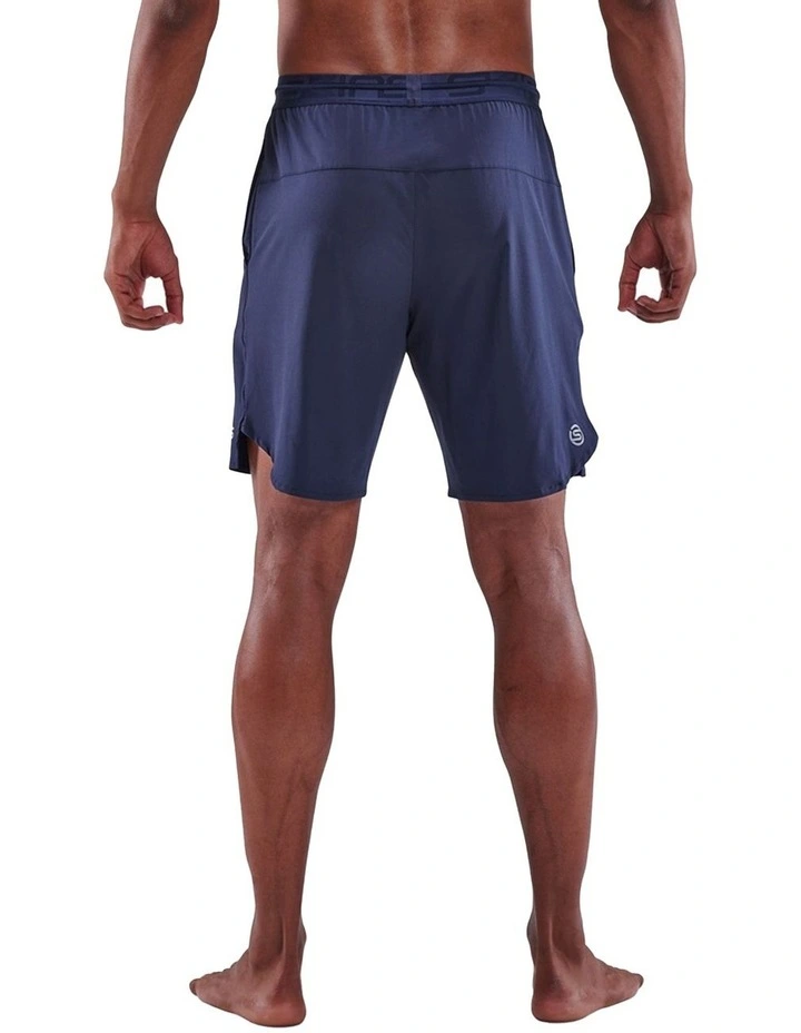 3-Series Activewear X-Fit Shorts in Navy Blue image 2