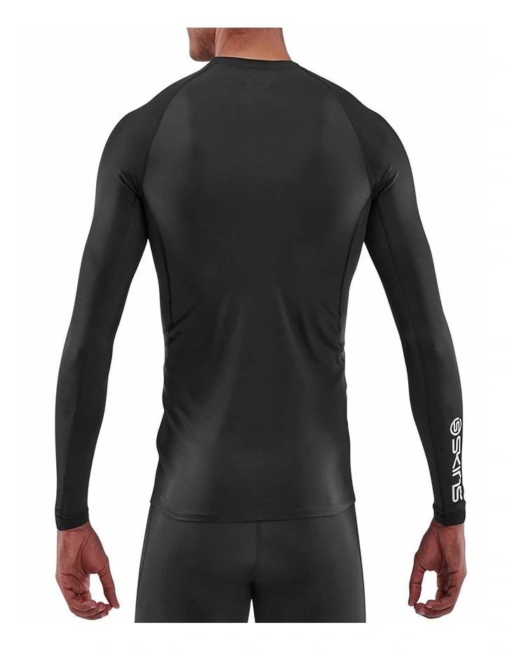 Men's Series-1 Running Long Sleeve Top in Black image 2