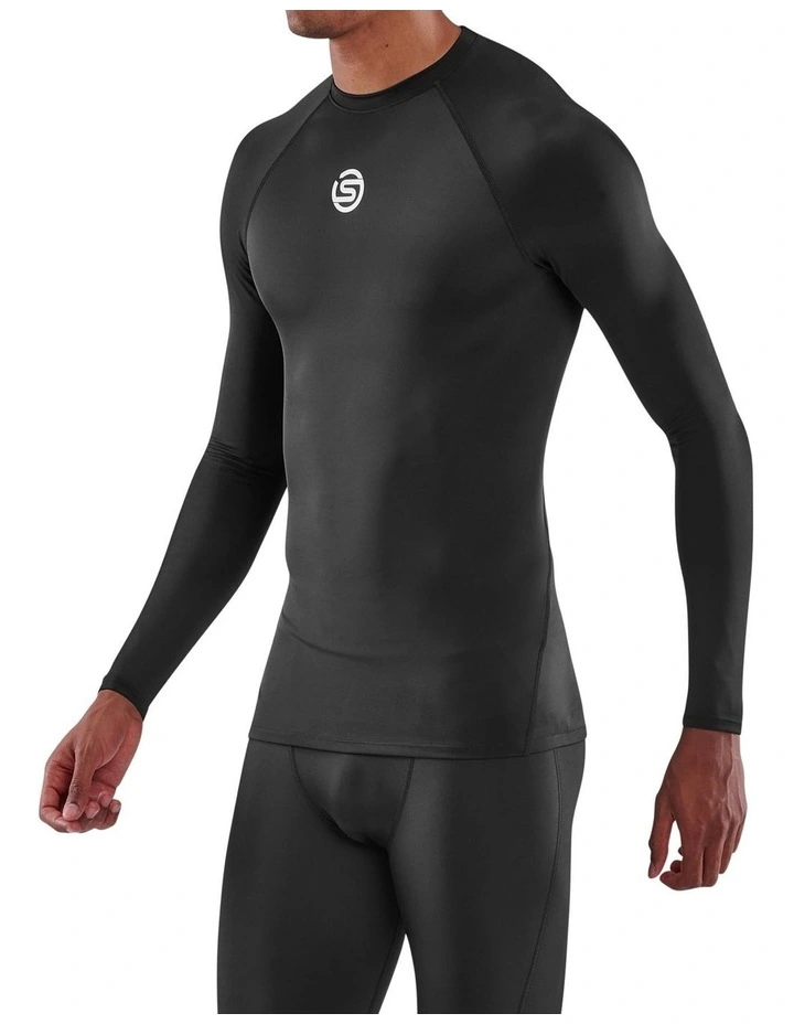 Men's Series-1 Running Long Sleeve Top in Black image 4