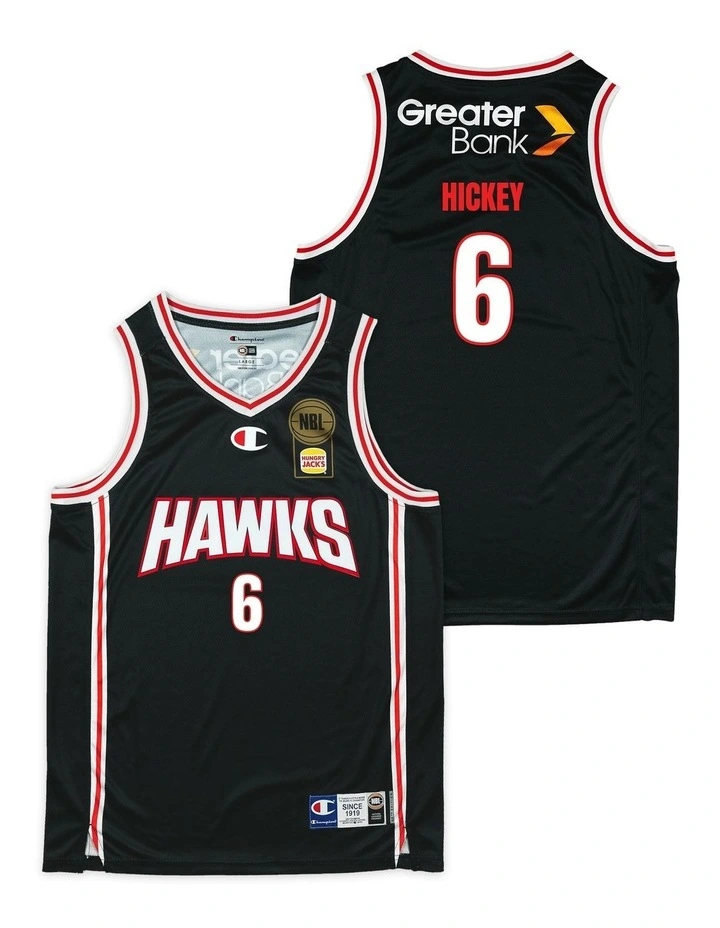 Illawarra Hawks 25/26 Primary Jersey William Hickey in Black image 1