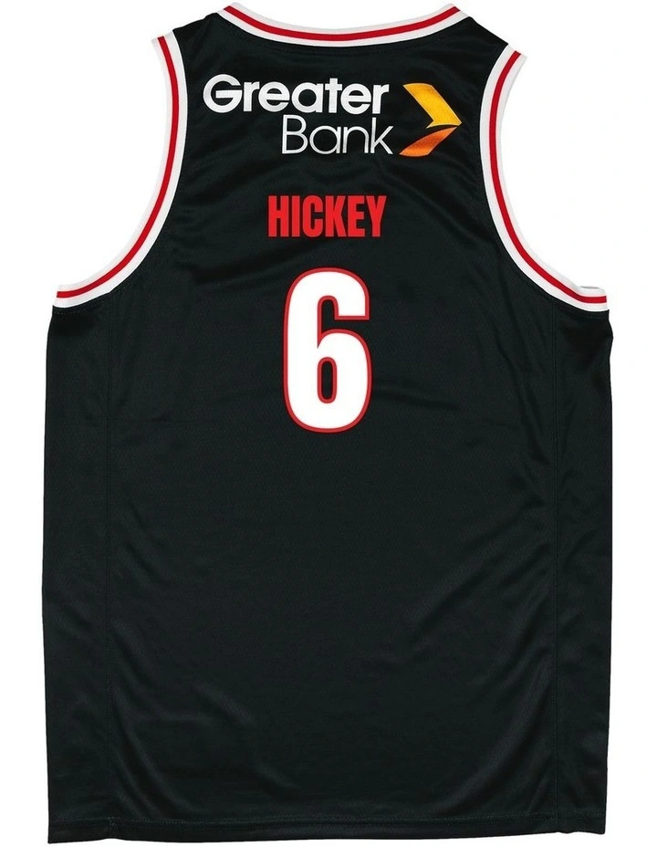 Illawarra Hawks 25/26 Primary Jersey William Hickey in Black image 3