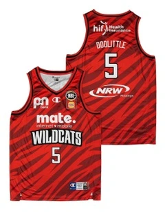 Perth Wildcats 25/26 Primary Jersey - Kristian Doolittle in Red