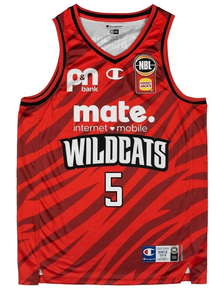 Perth Wildcats 25/26 Primary Jersey - Kristian Doolittle in Red image 2
