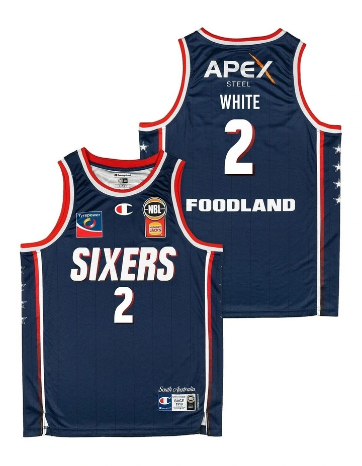 Adelaide 36ers 25/26 Primary Jersey in Isaac White image 1