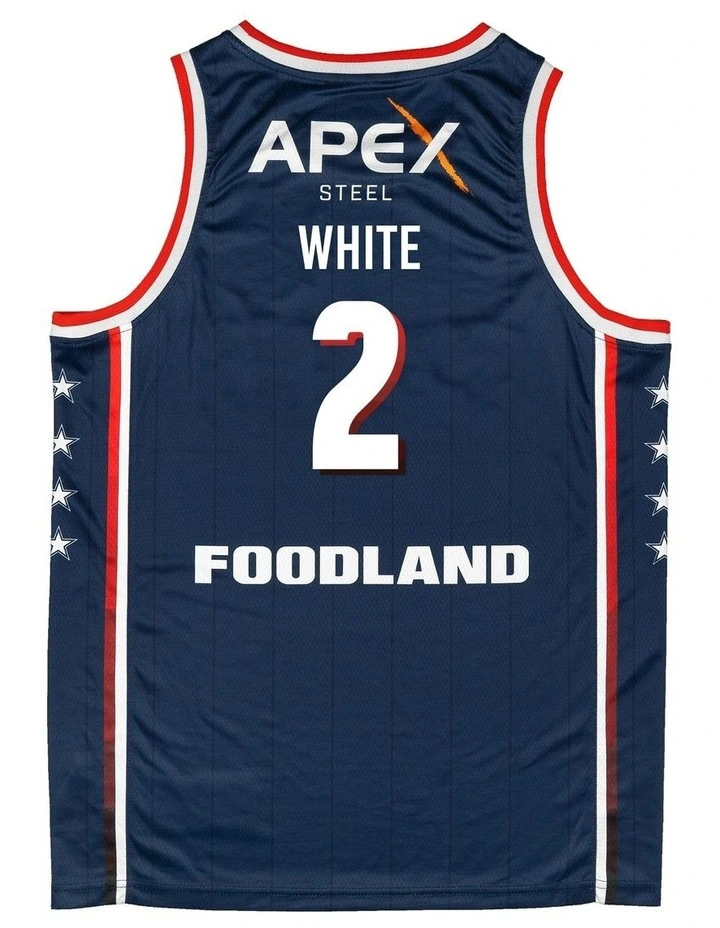 Adelaide 36ers 25/26 Primary Jersey in Isaac White image 3