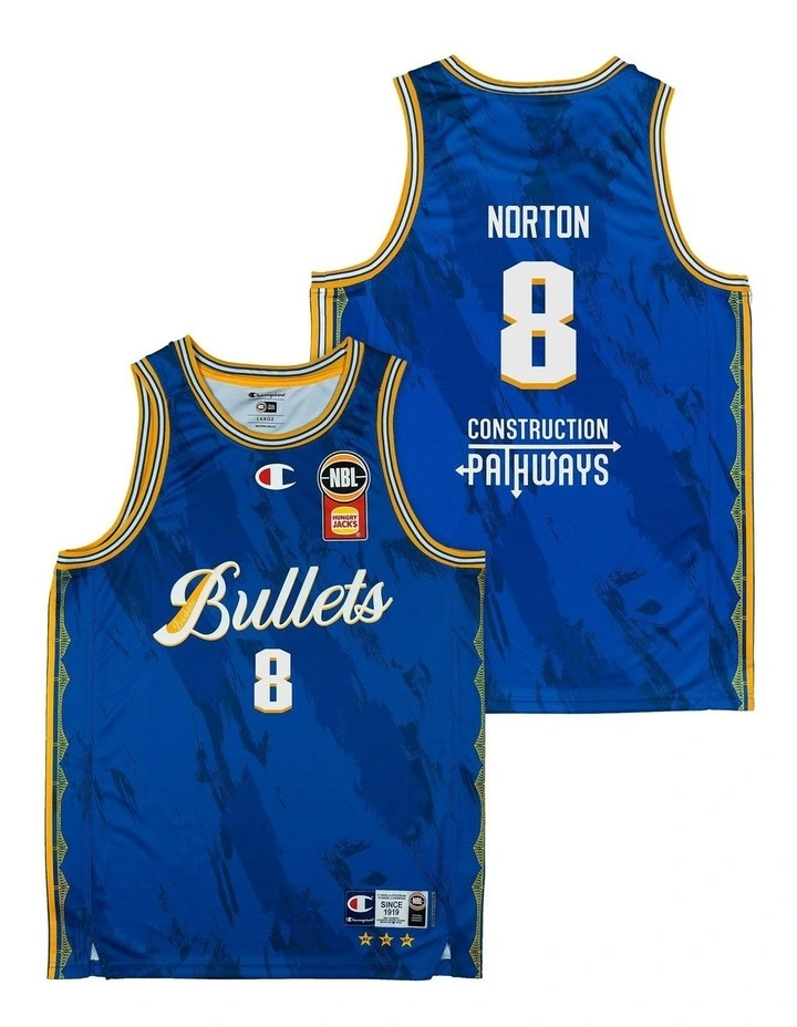Brisbane Bullets 25/26 Primary Jersey in Mitch Norton image 1
