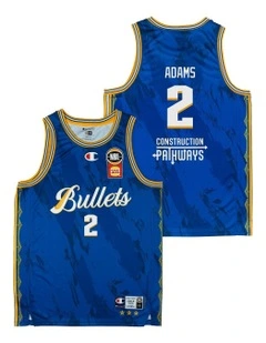 Brisbane Bullets 25/26 Primary Jersey in Jaylen Adams