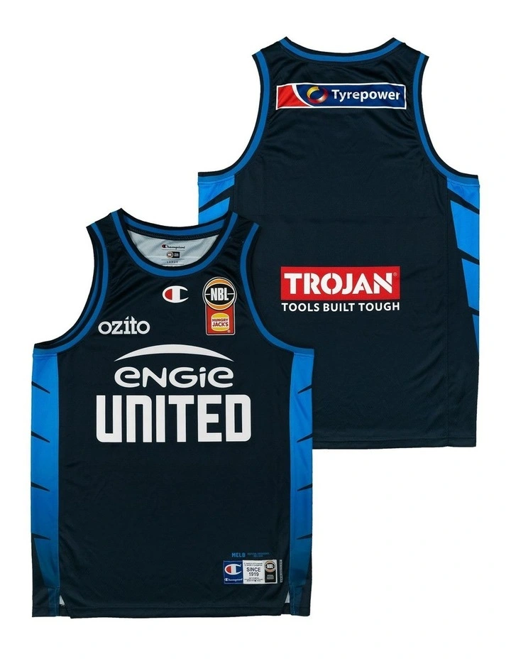 Melbourne United 25/26 Primary Jersey in Black image 1