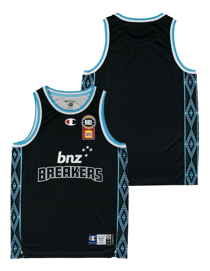 New Zealand Breakers 25/26 Primary Jersey in Black image 1