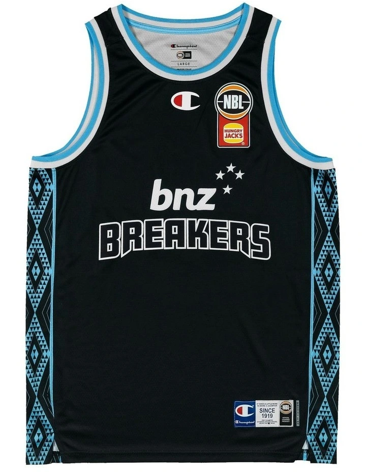 New Zealand Breakers 25/26 Primary Jersey in Black image 3