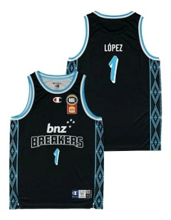 Karim Lopez New Zealand Breakers 25/26 Primary Jersey in Black