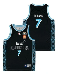 Reuben Te Rangi New Zealand Breakers 25/26 Primary Jersey in Black