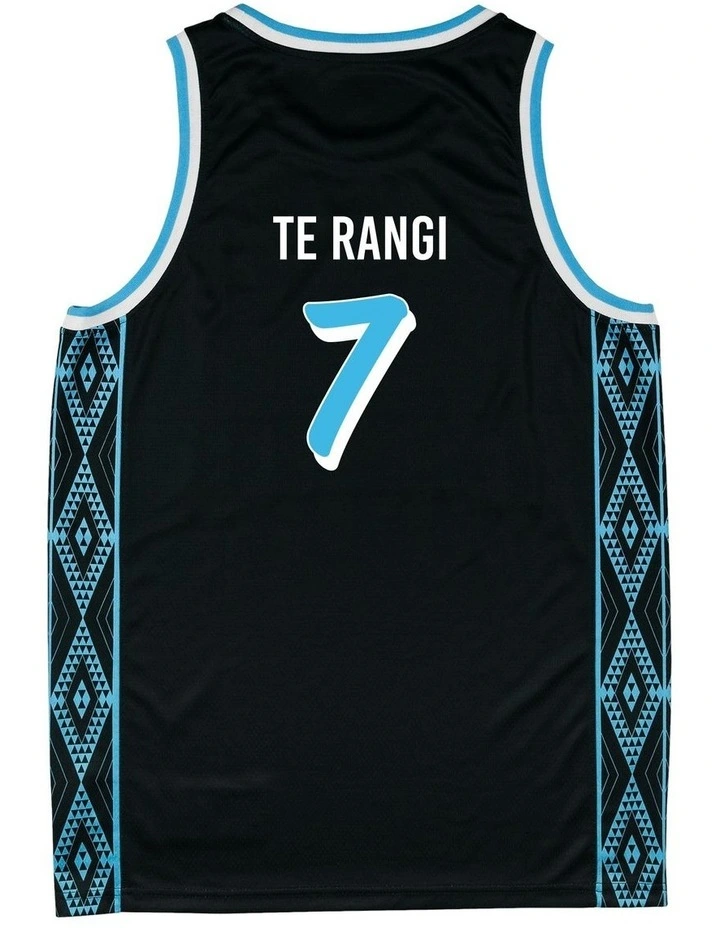 Reuben Te Rangi New Zealand Breakers 25/26 Primary Jersey in Black image 3