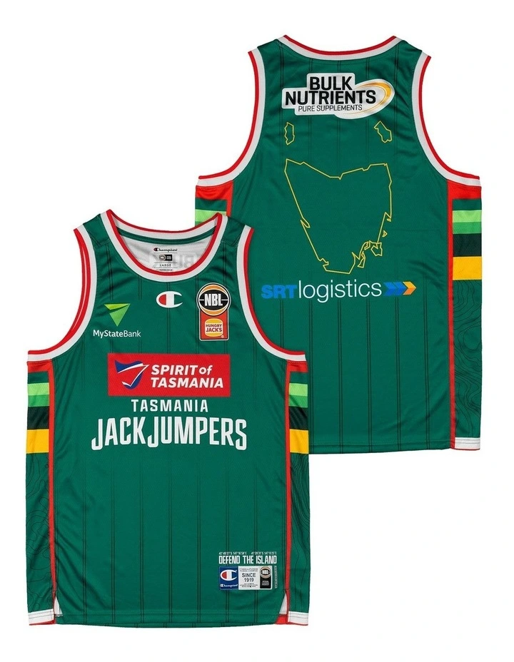 Tasmania JackJumpers 25/26 Primary Jersey in Green image 1