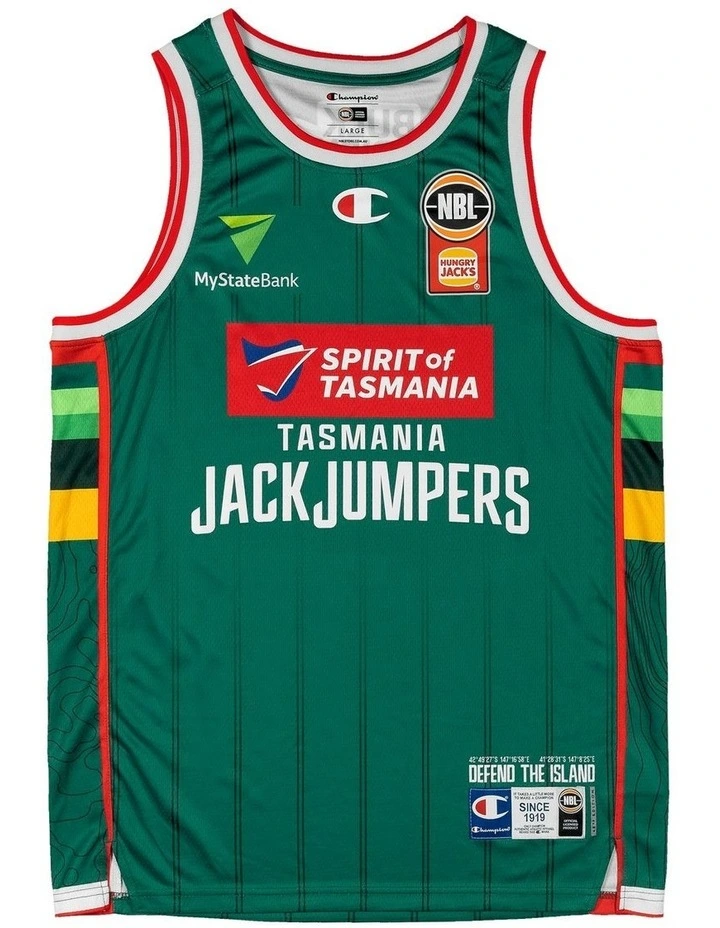 Tasmania JackJumpers 25/26 Primary Jersey in Green image 3