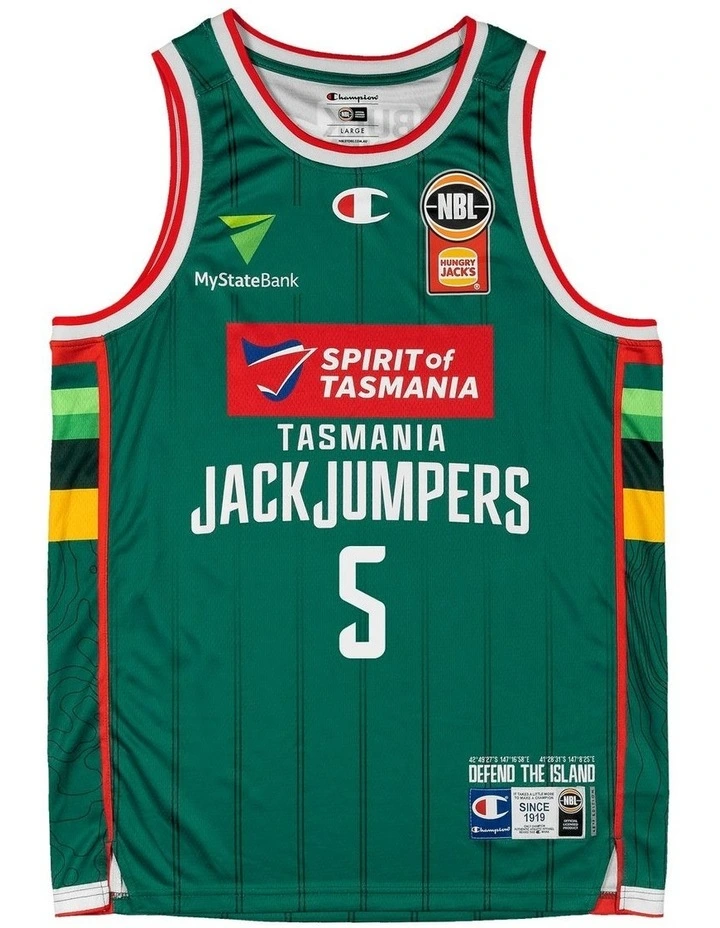 Majok Deng Tasmania JackJumpers 25/26 Primary Jersey in Green image 2