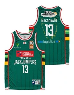 Sean Macdonald Tasmania JackJumpers 25/26 Primary Jersey in Green