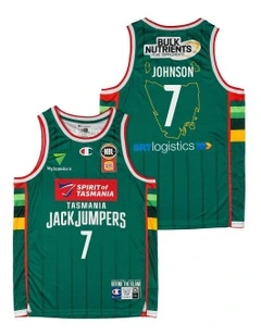 David Johnson Tasmania JackJumpers 25/26 Primary Jersey in Green