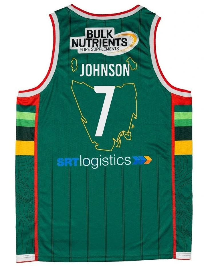 David Johnson Tasmania JackJumpers 25/26 Primary Jersey in Green image 3