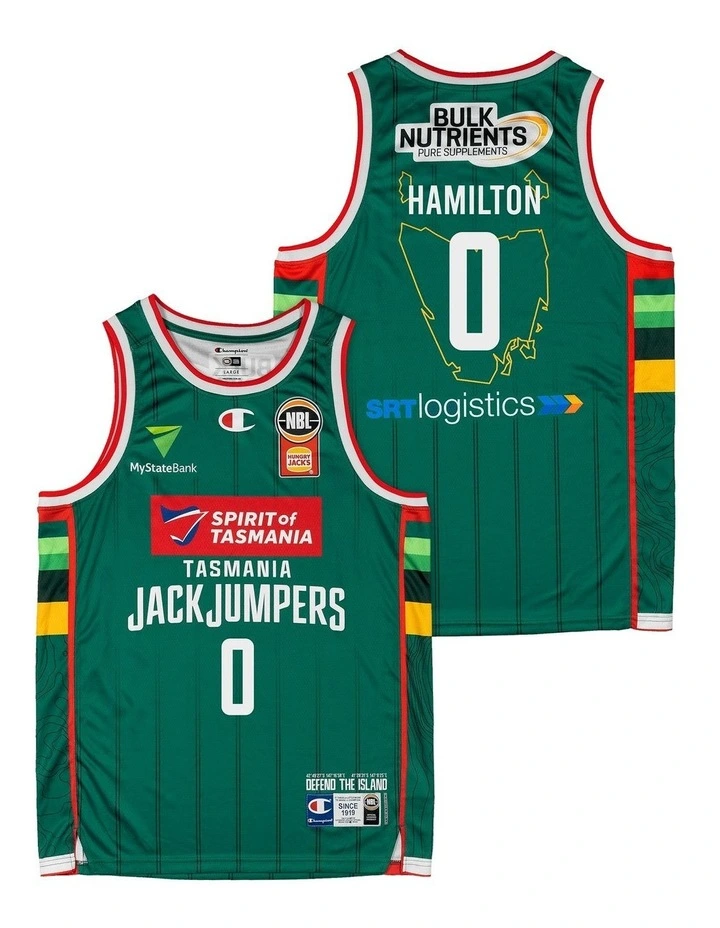 Bryce Hamilton Tasmania JackJumpers 25/26 Primary Jersey in Green image 1