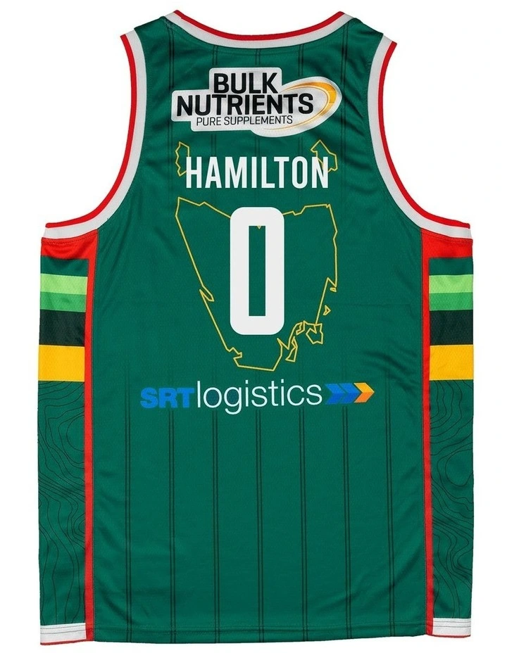 Bryce Hamilton Tasmania JackJumpers 25/26 Primary Jersey in Green image 3