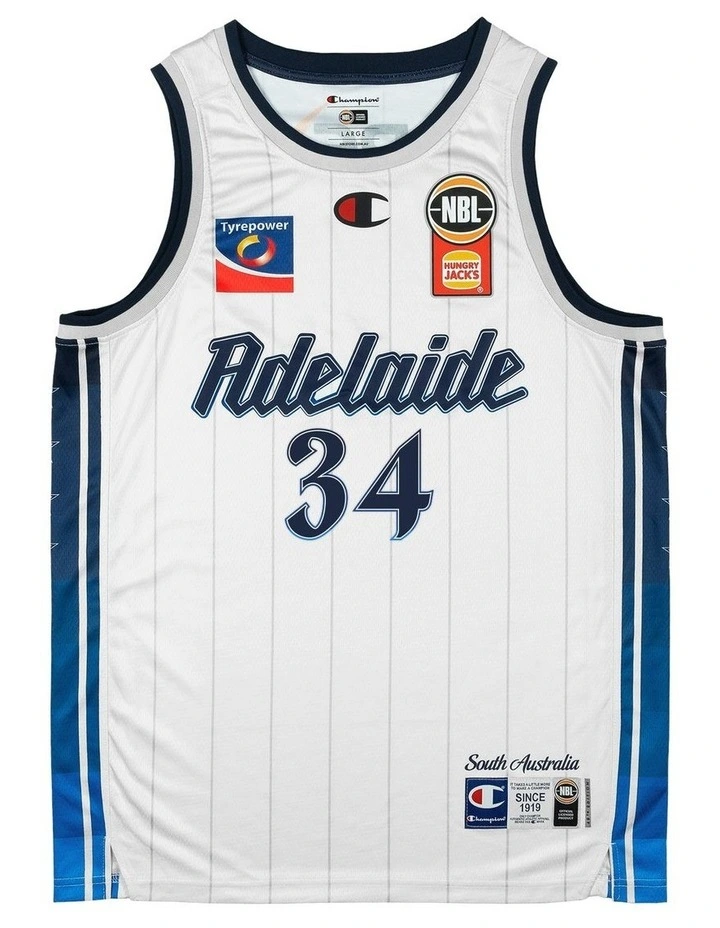 DJ Vasiljevic Adelaide Alternate Jersey in White image 2