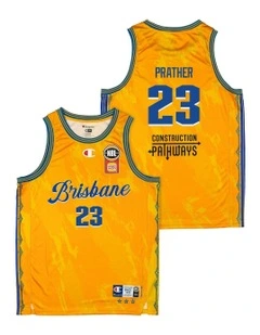 Casey Prather Brisbane Bullets 25/26 Alternate Jersey in Yellow