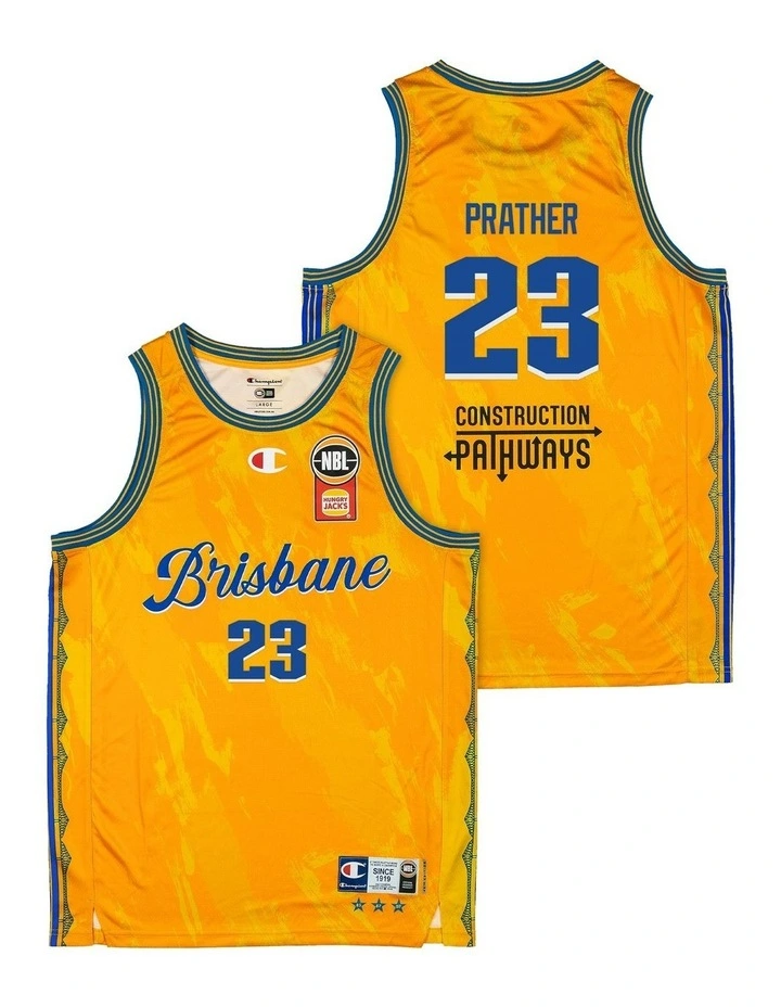 Casey Prather Brisbane Bullets 25/26 Alternate Jersey in Yellow image 1
