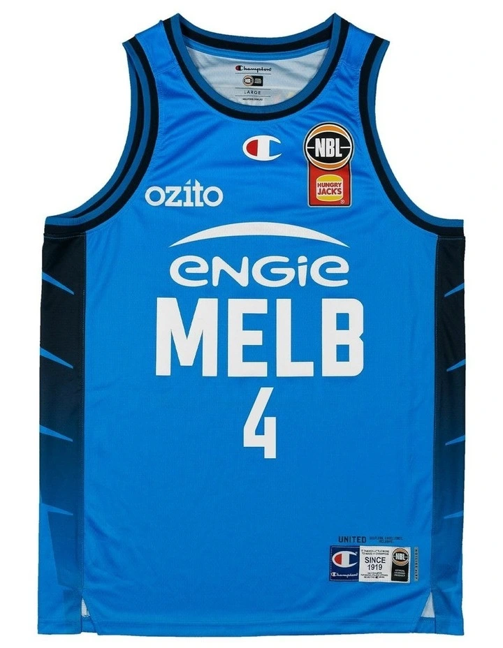 Dash Daniels Melbourne United 25/26 Alternate Jersey in Blue image 2