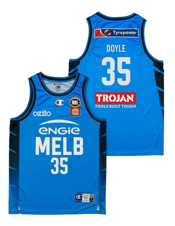 Milton Doyle Melbourne United 25/26 Alternate Jersey in Blue image 1