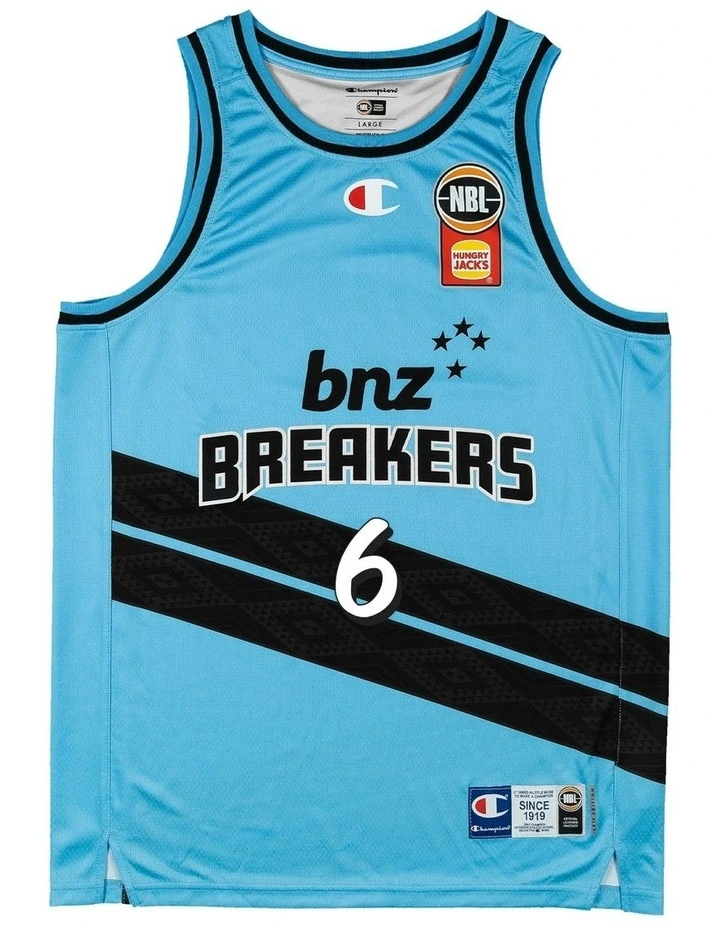 Parker Jackson-Cartwright New Zealand Breakers 25/26 Alternate Jersey in Blue image 2