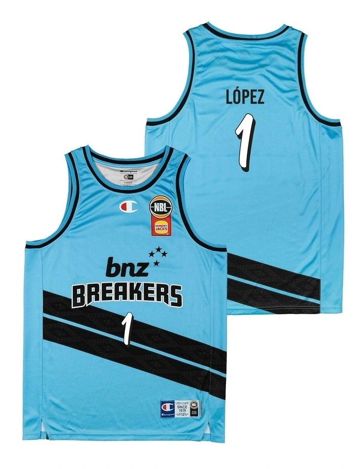 Karim Lopez New Zealand Breakers 25/26 Alternate Jersey in Blue image 1