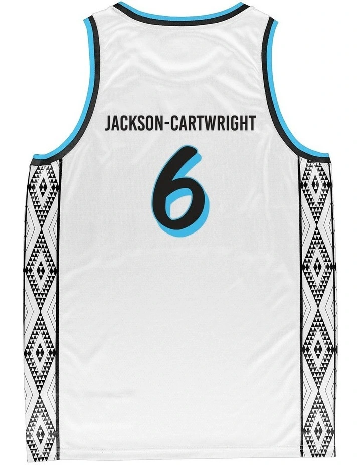 Parker Jackson-Cartwright New Zealand Breakers 25/26 Alternate Jersey in White image 3