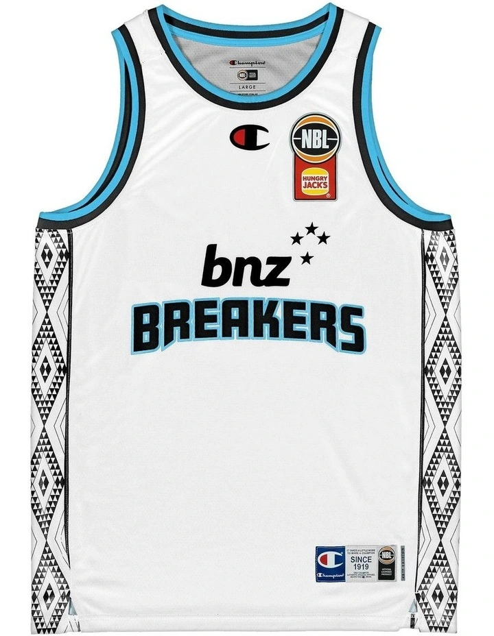 New Zealand Breakers 25/26 Alternate Jersey in White image 3