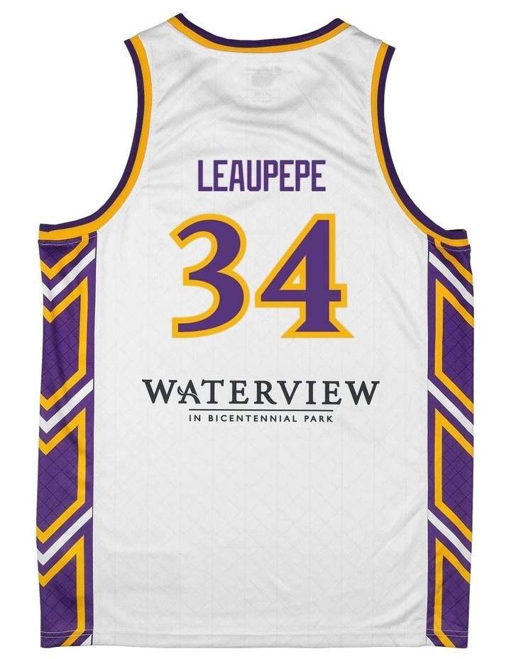 Keli Leaupepe Sydney Kings 25/26 Alternate Jersey in White image 3