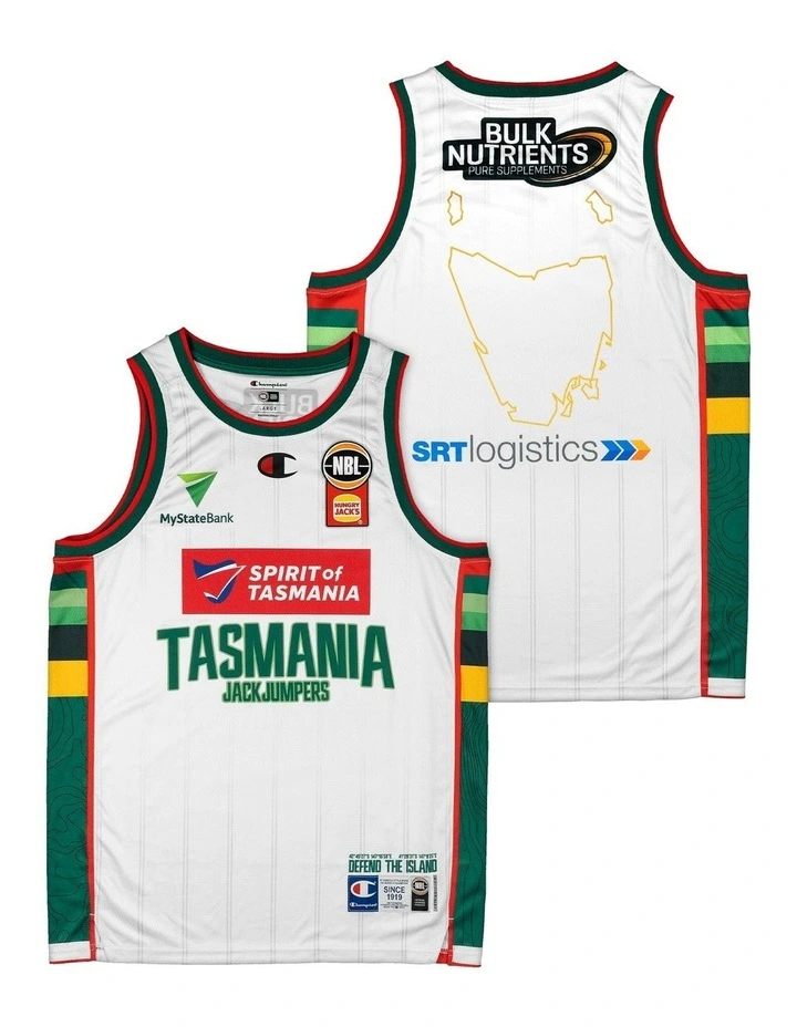 Tasmania JackJumpers 25/26 Alternate Jersey in White image 1