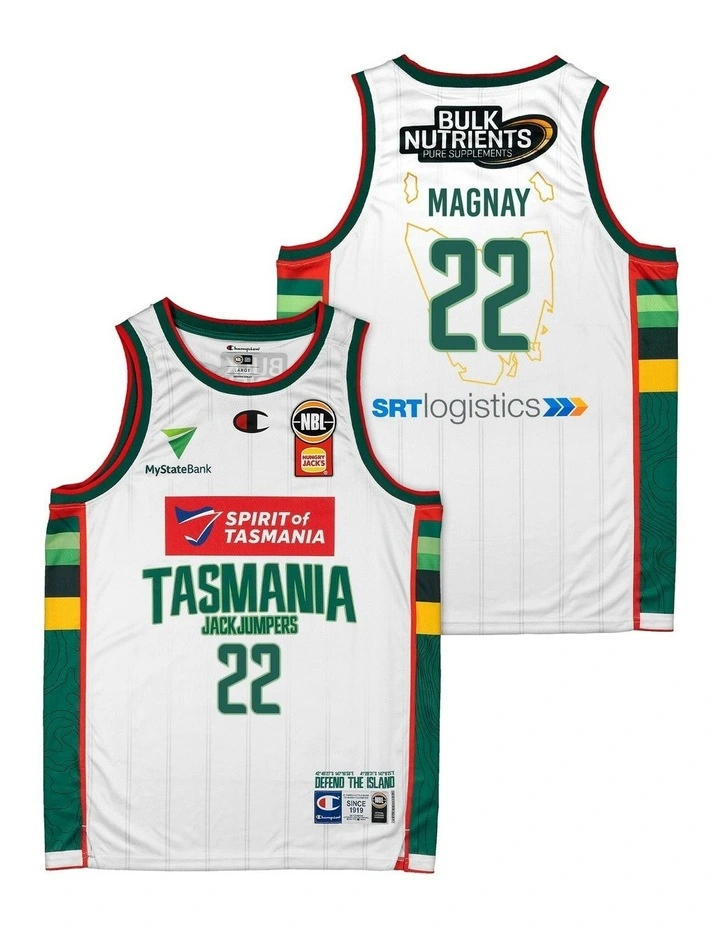 Will Magnay Tasmania JackJumpers 25/26 Alternate Jersey in White image 1