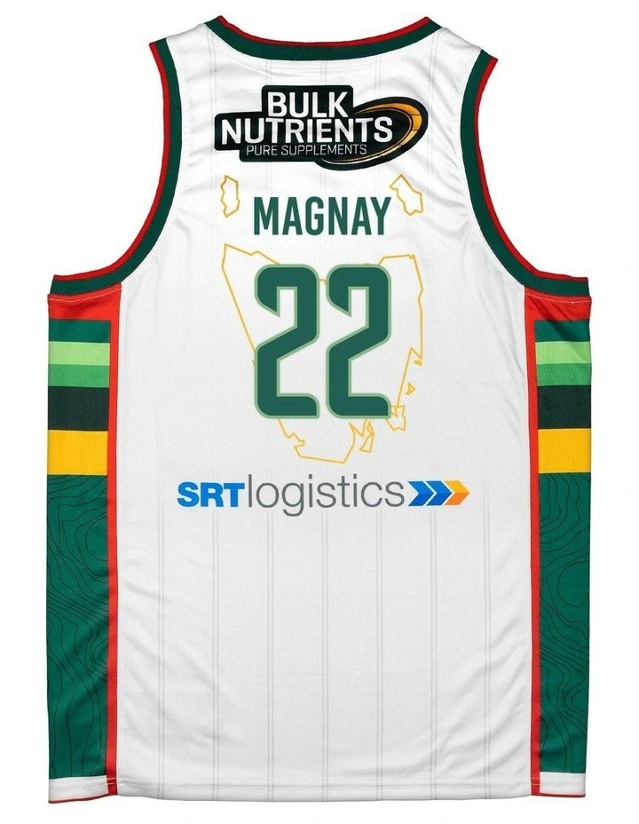 Will Magnay Tasmania JackJumpers 25/26 Alternate Jersey in White image 3