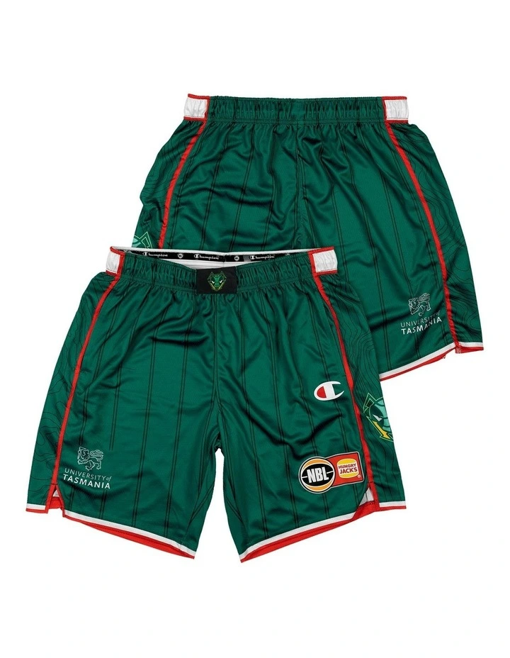 Tasmania JackJumpers 25/26 Primary Shorts in Green image 1