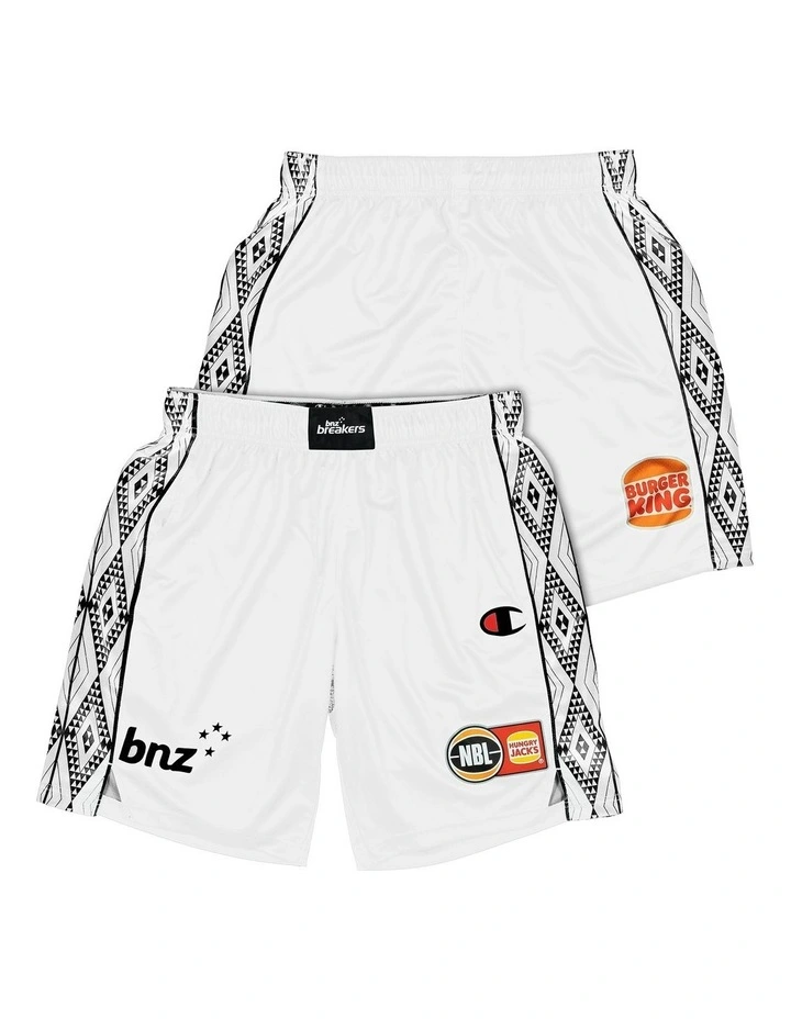 New Zealand Breakers 25/26 Alternate Shorts in White image 1